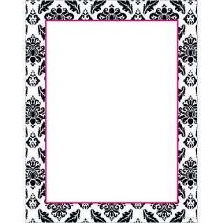 Great Papers Black & White Damask Stationery  Make More Happen at
