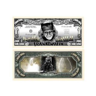 Frankenstein Million Dollar Bill With Bill Protector Toys & Games