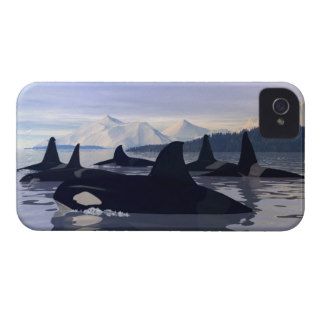 Bright Water Orca iPhone 4 Case Mate Case