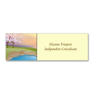 Scenic Landscapes   Japanese Cherry Blossoms Business Card Templates