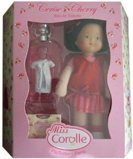 Miss Corolle Eau de Toilette 2oz Girls Perfume Gift Set with Doll (Cherry)  Beauty