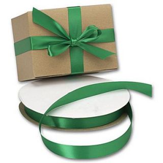 7/8 x 100 yds. Double Face Satin Ribbon, Emerald  Make More Happen at