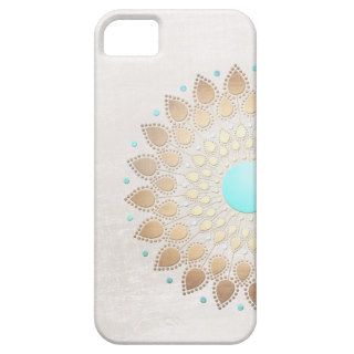 Elegant Gold Foil Look Lotus Flower iPhone 5 Cover