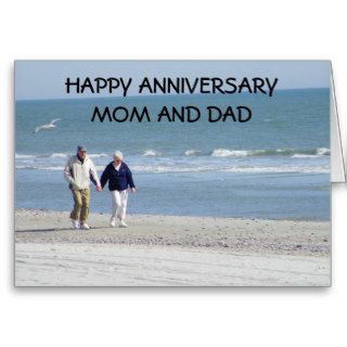 HAPPY ANNIVERSARY MOM AND DAD GREETING CARD