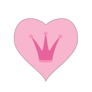 Princess crown envelope or favor seal stickers