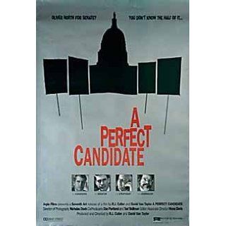 A Perfect Candidate 1996 Original USA One Sheet Movie Poster R.J. Cutler Don Baker Don Baker, Mark Goodin, Mark Merritt, Bill Clinton Entertainment Collectibles