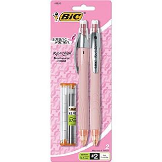 BIC ReAction Pink Ribbon Mechanical Pencils, .7mm, 2/Pack  Make More Happen at