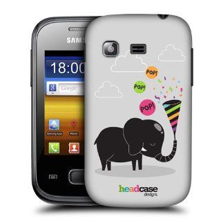 Head Case Designs Party Popper Elephant Party Animals Hard Back Case Cover for Samsung Galaxy Pocket S5300 Cell Phones & Accessories