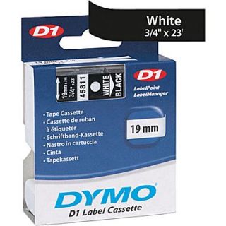 DYMO 3/4 D1 Label Maker Tape, White on Black  Make More Happen at
