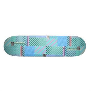 Hipster cupcake color asymmetrical stripes pattern skateboard