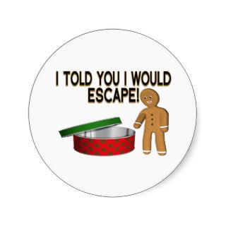 Cookie Escape Round Stickers