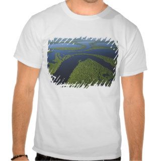 Aerial of Anavilhanas Archipelago, Flooded Tee Shirt