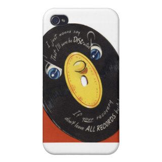 Get Well   Funny Vinyl Record   Retro Vintage iPhone 4/4S Covers
