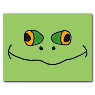 CM  Funny Frog Face Postcard