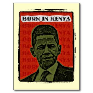 Born In Kenya Postcard