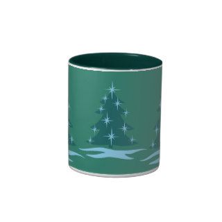 Holiday Mug Coffee Cup Festive Christmas Tree Cup