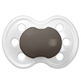 Dark Taupe Contemporary Color Design Baby Pacifiers