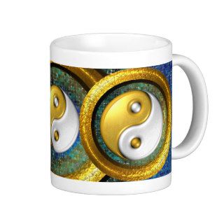Yin Yang and Golden Rings in balance /Mug 11oz