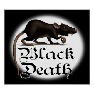 Black Death Rat Posters