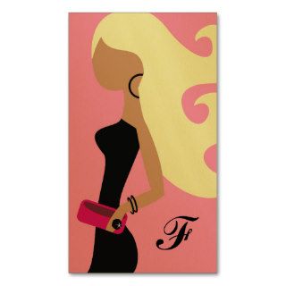 311 Fashionista Platinum Blonde Tan Business Cards