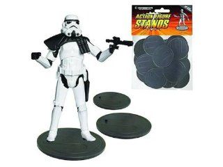 Action Figure Stands 25 Pack   Gray Toys & Games