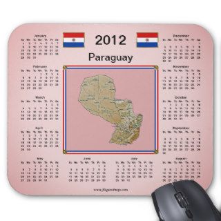 Paraguay 2012 Calendar Mousepad