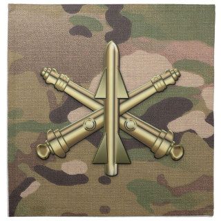 [300] Air Defense Artillery (ADA) Branch Insignia Cloth Napkins