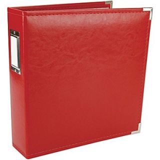 We R Memory Keepers Faux Leather 3 Ring Binder, 8.5 x 11, Red  Make More Happen at