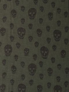 Skull print fine knit scarf  Alexander McQueen  I