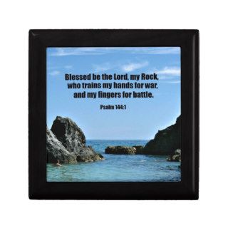 Psalm 1441 Blessed be the Lord, my rockJewelry Boxes