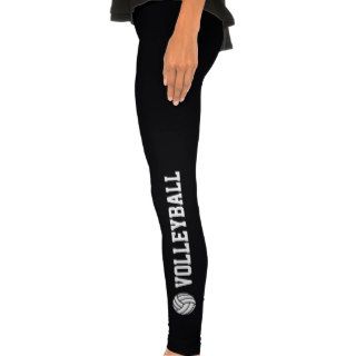 Cartoon Volleyball Ball With Text Volleyball Leggings