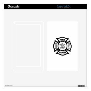 Fire Fighter Maltese Cross Skin For Kindle Fire