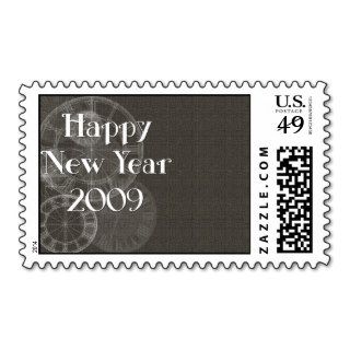 Happy New Year 2009 Clocks Postage Stamps