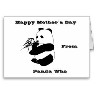 Happy Panda Mother`s Day Cards
