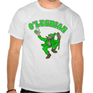 Funny Lesbian St. Patrick's Day Gift T Shirts