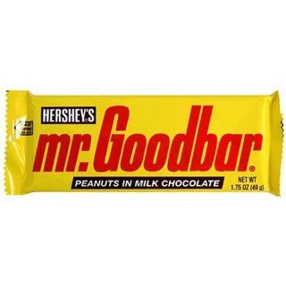 Mr. Goodbar Candy Bar, Peanuts in Milk Chocolate, 1.75 Ounce Bars (Pack of 36)  Grocery & Gourmet Food