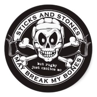 Sticks and Stones May Break My Bones Stickers