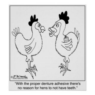 Chicken's Dentures Poster