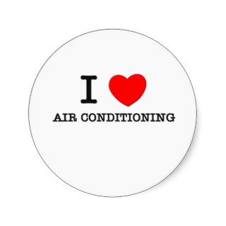 I Love Air Conditioning Stickers