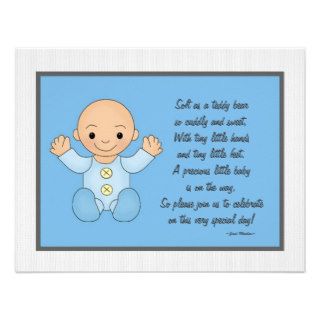 Personalized Baby shower invitations Baby feet