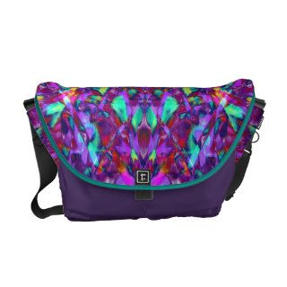 Purple Mandala Hippie Pattern Messenger Bag