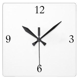 numbers template minimalist wall clocks