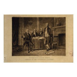 Leaders of the Continental Congress by A. Tholey Poster