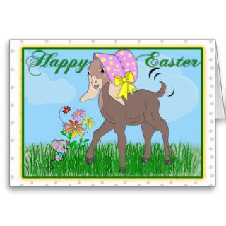 Happy Easter Goat Card