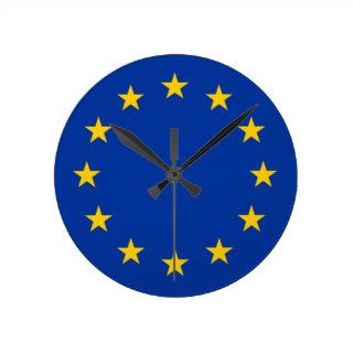 European Union   EU Flag Clocks
