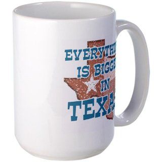 Everything is Bigger in Texas Large Mug Large Mug by  Kitchen & Dining