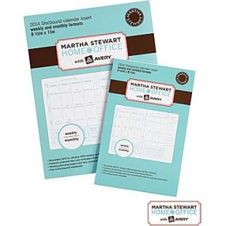 Martha Stewart Home Office™ with Avery™ 2014 Discbound Calendar Insert, 8 1/2 x 11  Make More Happen at