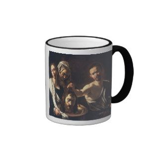 Salome With Head of John The Baptist   Caravaggio Coffee Mugs