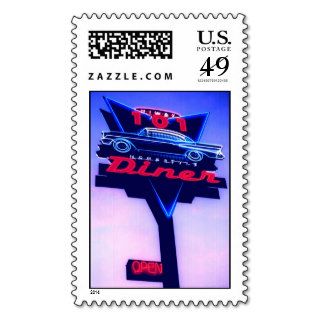 neon highway 101 diner stamps