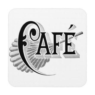 Vintage French Chic Cafe Coffee Coasters